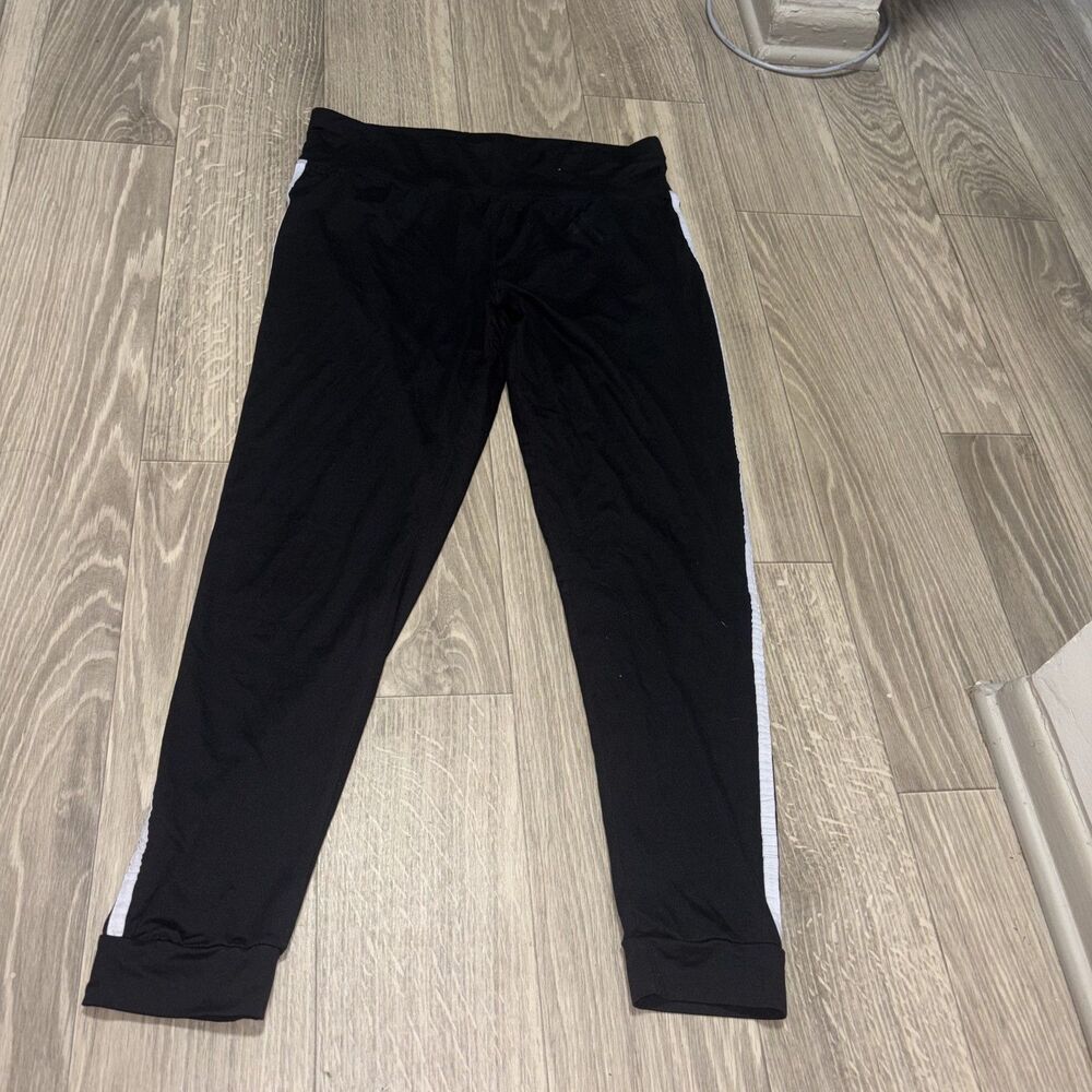 BoomBoom Jeans Black Side Stripe Athletic Leggings Joggers Women's XL
